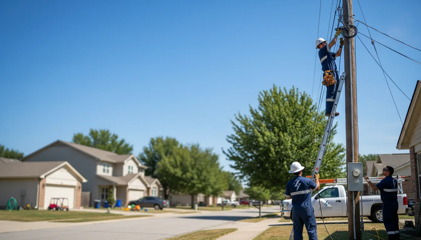Residential electrician providing installation services in Vergas, MN